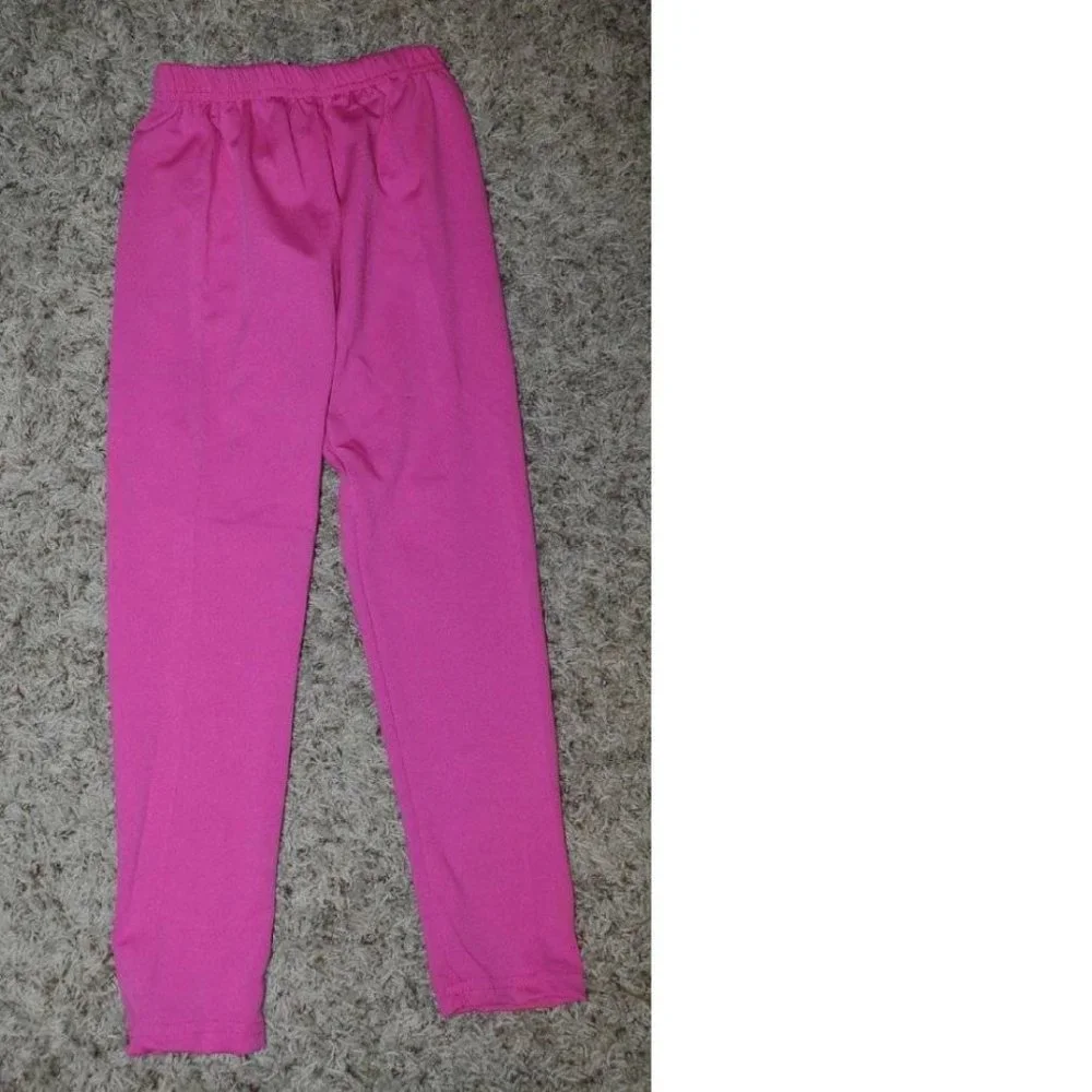PacMan Pinky Halloween Costume 4/6 Pac-man 4 Pc Dress, Leggings Gloves Girls